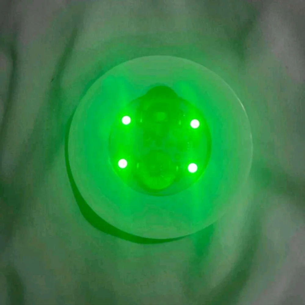 Multicolor LED Coasters For Illuminating Drinks & Bottles-Set Of 4 (W/Batteries)